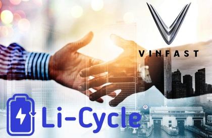 VinES sẽ hợp tác cùng Li-Cycle để xây nhà máy tái chế pin tại Hà Tĩnh